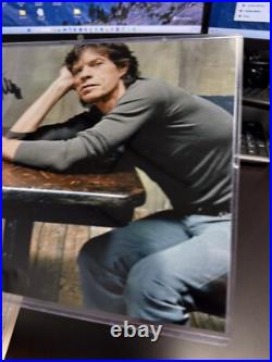 ROLLING STONES MICK JAGGER SIGNED 8X10 Authentic In Plastic Top loader ROLLING STONES MICK JAGGER SIGNED 8X10 Authentic In Plastic Top loader