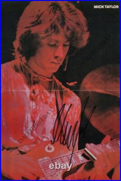 ROLLING STONES Mick Taylor Satisfaction Brown Sugar Angie Flash Autograph SIGNED ROLLING STONES Mick Taylor Satisfaction Brown Sugar Angie Flash Autograph SIGNED