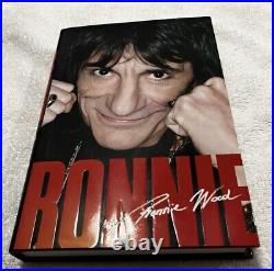 ROLLING STONES RONNIE WOOD SIGNED Autograph AUTOBIOGRAPHY Ronnie BECKETT COA