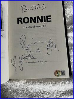 ROLLING STONES RONNIE WOOD SIGNED Autograph AUTOBIOGRAPHY Ronnie BECKETT COA