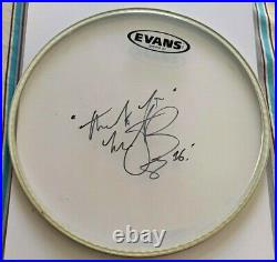 ROLLING STONES SIGNED DRUMHEAD CHARLIE WATTS 11 inch UACC RD