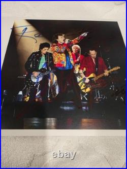 ROLLING STONES SIGNED Mick, Keith, WOODS, WATTS