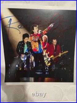 ROLLING STONES SIGNED Mick, Keith, WOODS, WATTS