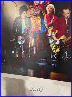 ROLLING STONES SIGNED Mick, Keith, WOODS, WATTS
