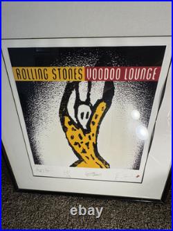 ROLLING STONES Signed Voodoo Lounge Limited Edition Lithograph