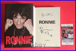 RON RONNIE WOOD SIGNED AUTOBIOGRAPHY BOOK WITH JSA COA bas psa Rolling Stones