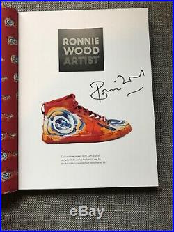RONNIE WOOD ARTIST SIGNED Autograph Rolling Stones Not Book Plate Authentic