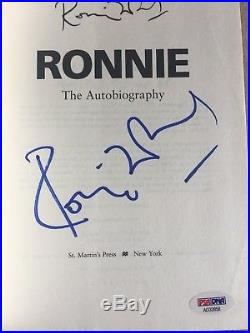 RONNIE WOOD Autographed Signed THE ROLLING STONES BOOK PSA DNA COA 1st ED