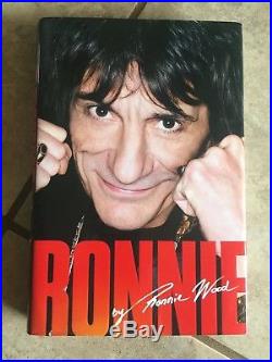 RONNIE WOOD Autographed Signed THE ROLLING STONES BOOK PSA DNA COA 1st ED