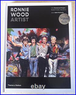 RONNIE WOOD HAND SIGNED NEW Mint HB 1st Edit The Rolling Stones NOT A BOOK PLATE