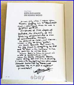 RONNIE WOOD HAND SIGNED NEW Mint HB 1st Edit The Rolling Stones NOT A BOOK PLATE