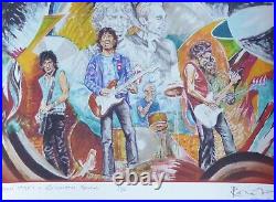 RONNIE WOOD ROLLING STONES 1990's COLLECTORS SERIES HAND SIGNED COA