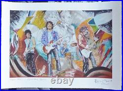 RONNIE WOOD ROLLING STONES 1990's COLLECTORS SERIES HAND SIGNED COA