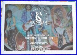 RONNIE WOOD ROLLING STONES 1990's COLLECTORS SERIES HAND SIGNED COA