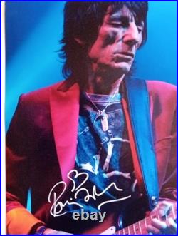 RONNIE WOOD ROLLING STONES Genuine signed 12X8 PHOTO THE World's BEST ROCK BAND