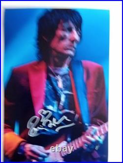 RONNIE WOOD ROLLING STONES Genuine signed 12X8 PHOTO THE World's BEST ROCK BAND