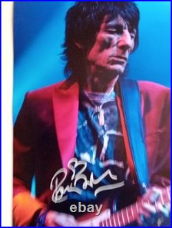 RONNIE WOOD ROLLING STONES Genuine signed 12X8 PHOTO THE World's BEST ROCK BAND