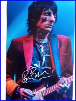 RONNIE WOOD ROLLING STONES Genuine signed 12X8 PHOTO THE World's BEST ROCK BAND