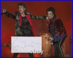 RONNIE WOOD Signed 10x8 Photo Display THE ROLLING STONES COA