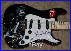 RONNIE WOOD THE ROLLING STONES AUTOGRAPHED SIGNED UNIQUE GRAPHICS GUITAR WithPROOF