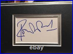 RONNIE WOOD The Rolling Stones / The Faces Genuine Signed 16x12 Display COA CAv