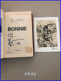 RONNIE Wood Hardcover Book Autograph Lithograph Signed 138/600 I Rolling Stones