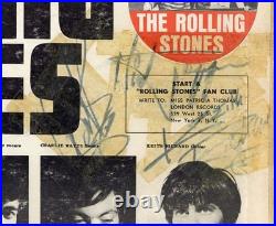 Rare- 1962 -THE ROLLING STONES- REAL Signed/Autograph/Auto DEBUT LP Record Album