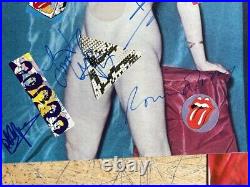 Rare Authentic Rolling Stones Signed Lp Cover 5 Autographed Jagger Under Cover