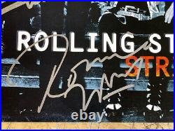 Rare Authentic Rolling Stones Signed Lp Record Cover 4 Autographed Stripped