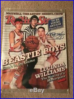 Rare Beastie Boys Signed Rolling Stone By 3 Autographed Auto Bas Not Psa