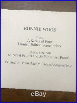 Rare Rolling Stones Ronnie Wood Show Me Autograph & Numbered Print CD Lithograph