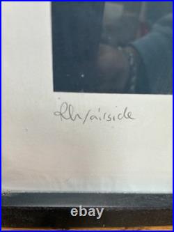 Rare Screen Print Lyrics to Rolling Stones Miss You Signed, Numbered, Framed