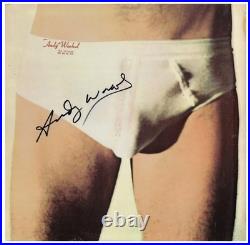 Rare Signed ANDY WARHOL Rolling Stones 1971 LP Sticky Fingers Erotic Print