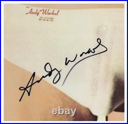 Rare Signed ANDY WARHOL Rolling Stones 1971 LP Sticky Fingers Erotic Print