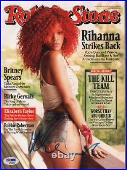 Rihanna Signed Autographed Rolling Stone Magazine Full Original PSA DNA