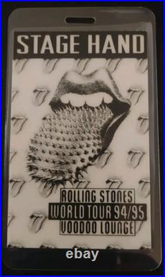 Rip Charlie Watts Rolling Stones Drums Signed Autograph Voodoo Lounge Tour Pass