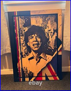 Rob Bishop Mick Jagger Signed Numbered Framed Artwork Rolling Stones Rob Bishop Mick Jagger Signed Numbered Framed Artwork Rolling Stones