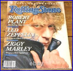 Robert Plant Hand Signed Rolling Stone Uacc Registered Dealer In Person