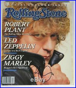 Robert Plant LED ZEPPELIN Signed Autograph Rolling Stone Magazine
