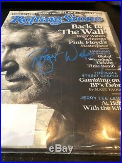 Roger Waters Pink Floyd Hand Signed Rolling Stone Magazine Autograph