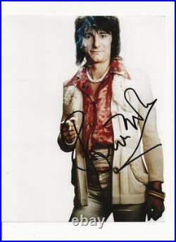 Rolling Stone Ronnie Wood signed picture