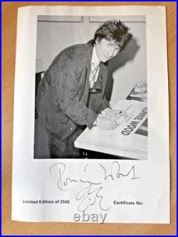 Rolling Stone's Ronnie Wood Signed 1989 Madison Gallery Print Autograph COA