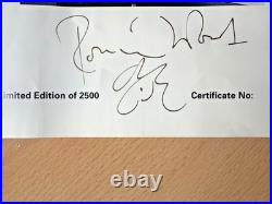 Rolling Stone's Ronnie Wood Signed 1989 Madison Gallery Print Autograph COA
