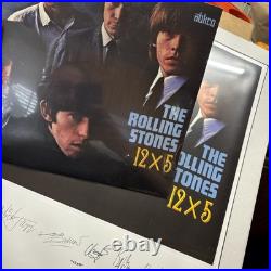 Rolling Stones 12 x 5 Vinyl and Signed Litho Release date 11/24/2015