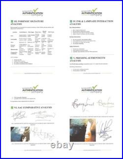 Rolling Stones 12x5 Signed Jagger Richards Jones Watts Wyman