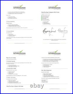 Rolling Stones 12x5 Signed Jagger Richards Jones Watts Wyman