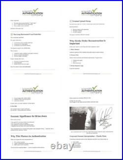 Rolling Stones 12x5 Signed Jagger Richards Jones Watts Wyman