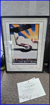 Rolling Stones 1972 American Tour Poster Plate Signed and Numbered #2683