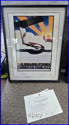 Rolling Stones 1972 American Tour Poster Plate Signed and Numbered #2683