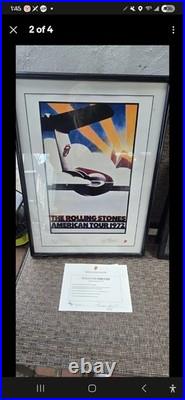 Rolling Stones 1972 American Tour Poster Plate Signed and Numbered #2683